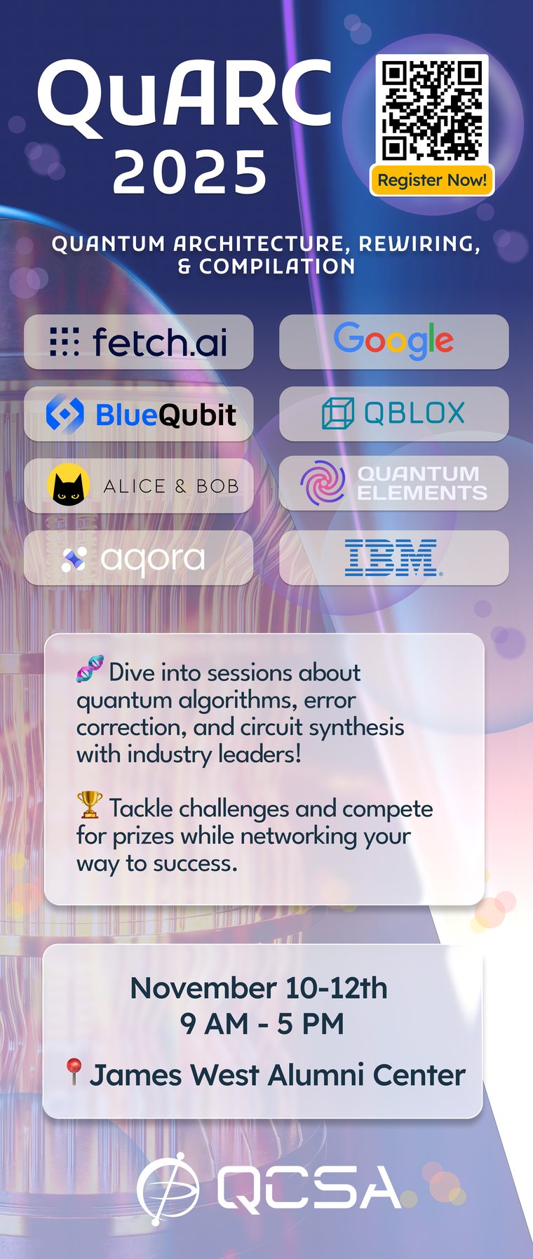 QuARC 2025 conference vertical banner